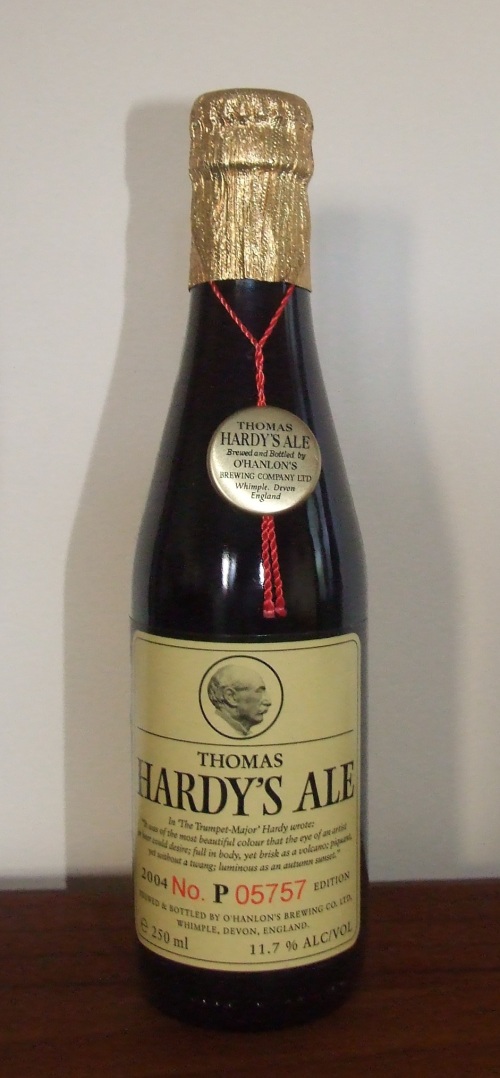Thomas Hardy's Ale 2004. You know it's going to be good when the bottle has a gold medal around its neck.